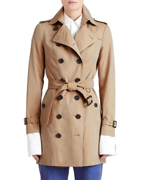 burberry outlet sandringham cotton trench coat|Burberry trench with removable liner.